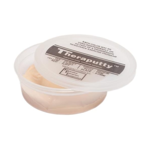 Fabrication Enterprises 10-0958 Cando Theraputty Exercise Material; 4 Oz. - Tan - Xx-Soft
